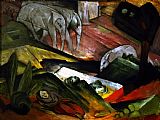 Franz Marc Famous Paintings - Der Traum